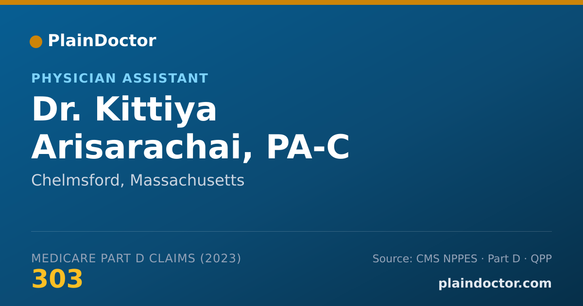Shareable card for Kittiya Arisarachai, PA-C - Physician Assistant, Chelmsford, MA