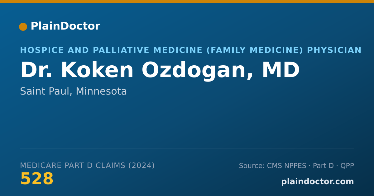 Shareable card for Koken Ozdogan, MD - Hospice and Palliative Medicine (Family Medicine) Physician, Saint Paul, MN