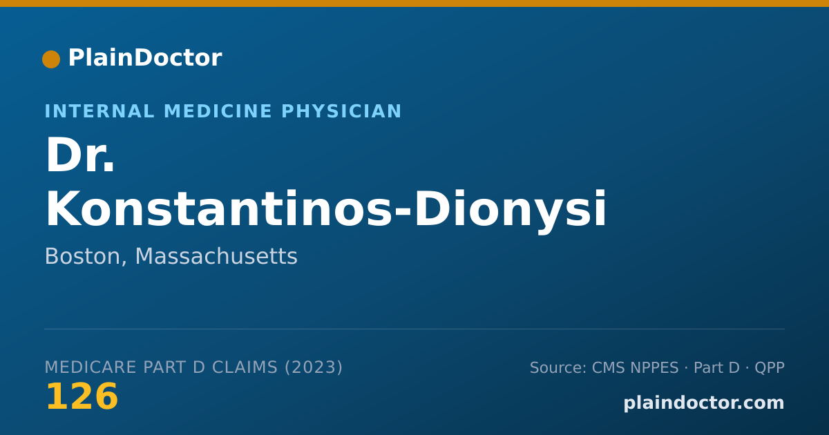 Shareable card for Konstantinos-Dionysi Alysandratos, M.D. - Internal Medicine Physician, Boston, MA