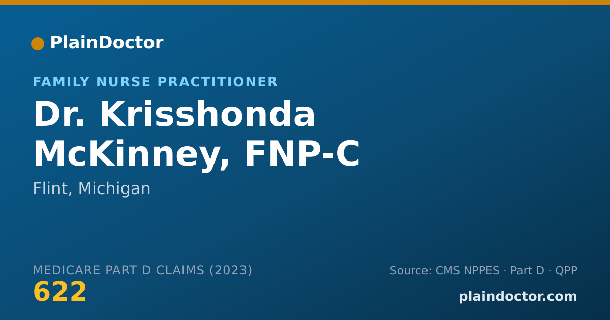 Shareable card for Krisshonda McKinney, FNP-C - Family Nurse Practitioner, Flint, MI