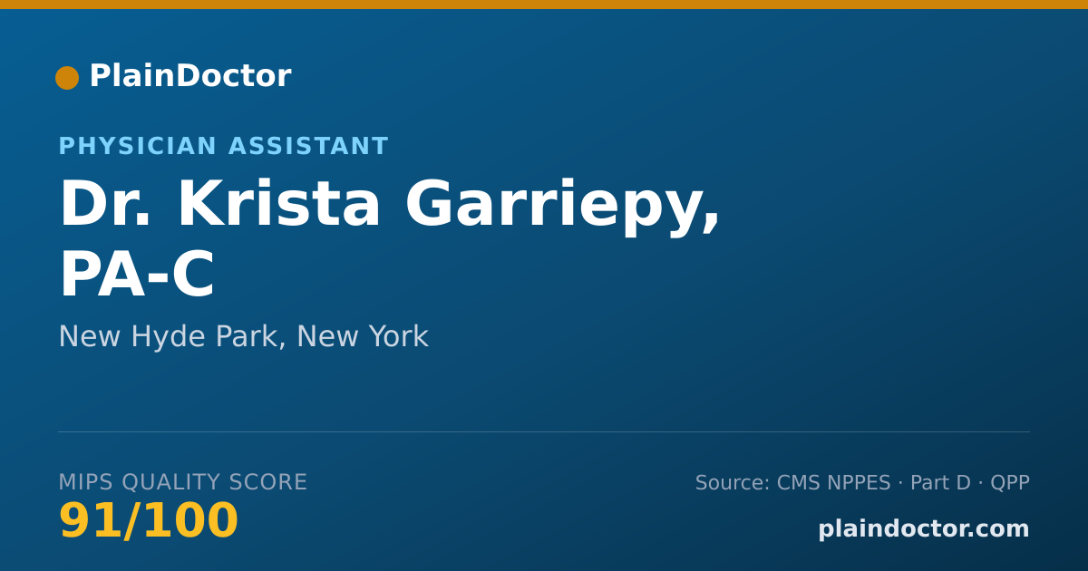 Shareable card for Krista Garriepy, PA-C - Physician Assistant, New Hyde Park, NY