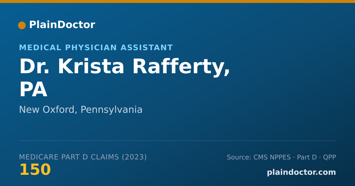 Shareable card for Krista Rafferty, PA - Medical Physician Assistant, New Oxford, PA