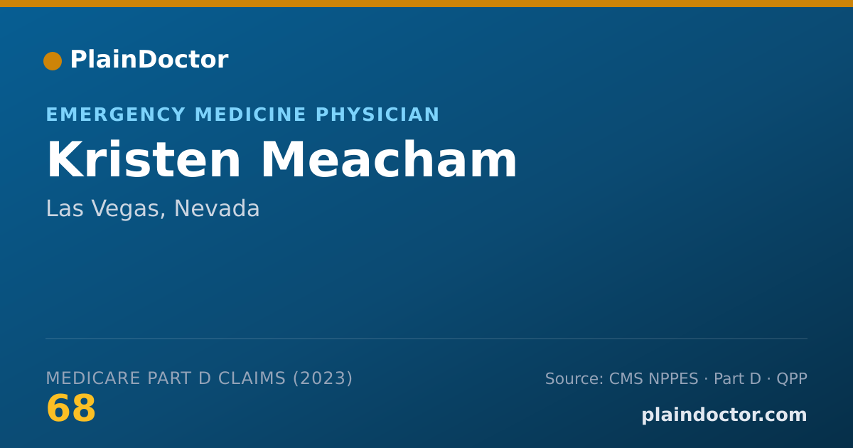 Shareable card for Kristen Meacham - Emergency Medicine Physician, Las Vegas, NV