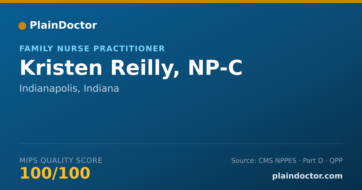 Shareable card for Kristen Reilly, NP-C - Family Nurse Practitioner, Indianapolis, IN