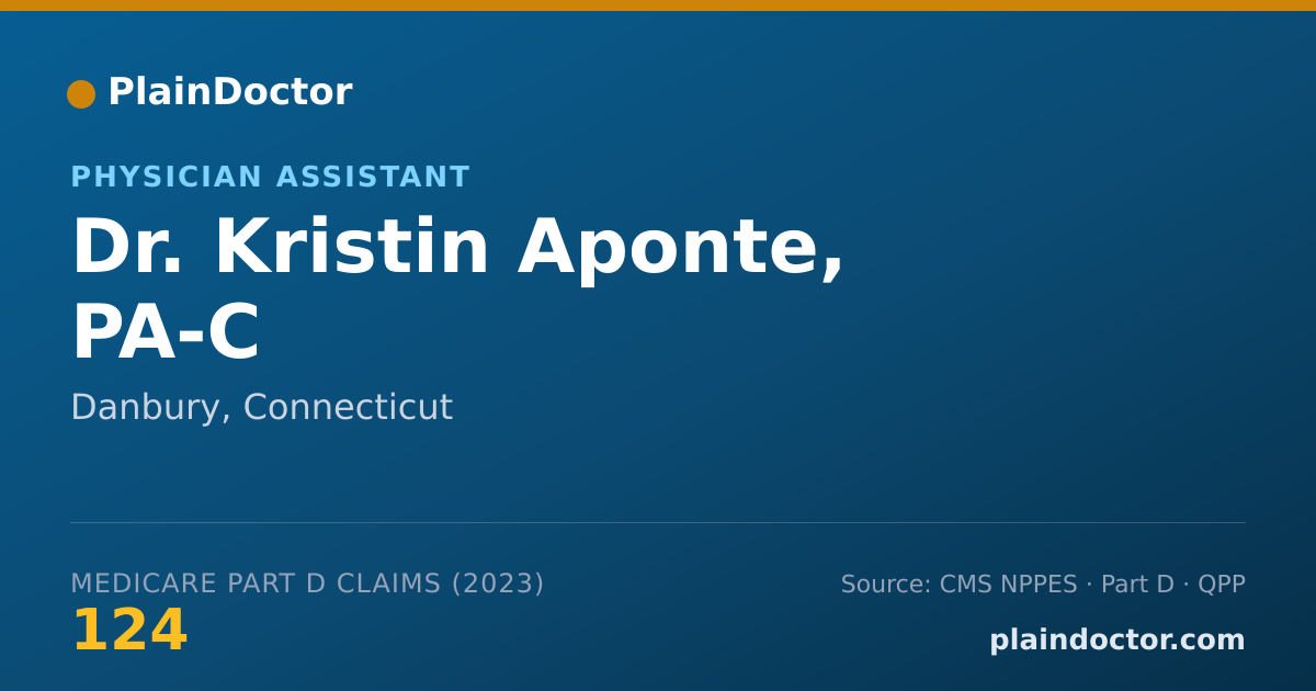 Shareable card for Kristin Aponte, PA-C - Physician Assistant, Danbury, CT