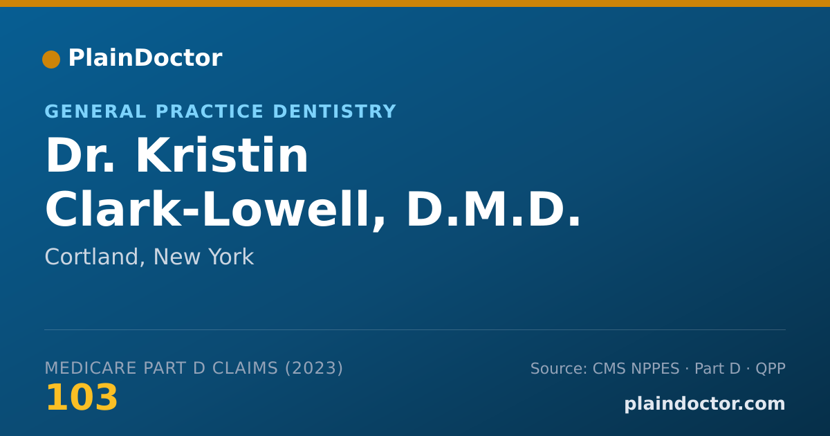 Shareable card for Kristin Clark-Lowell, D.M.D. - General Practice Dentistry, Cortland, NY
