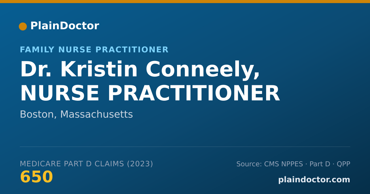 Shareable card for Kristin Conneely, NURSE PRACTITIONER - Family Nurse Practitioner, Boston, MA