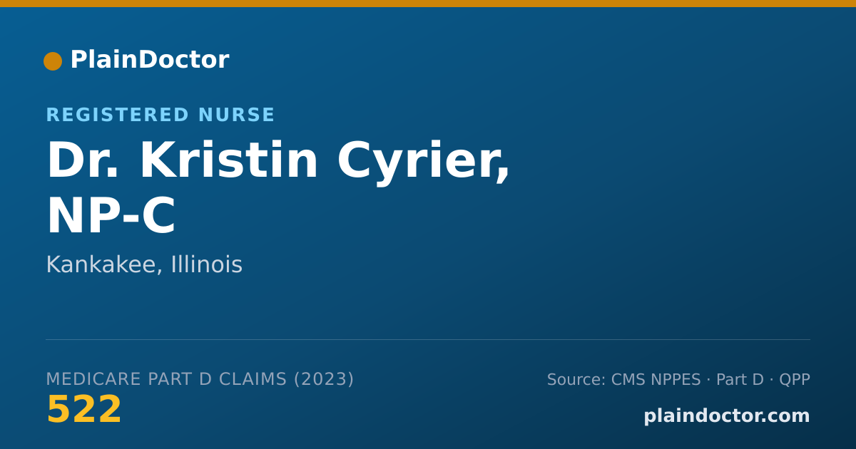 Shareable card for Kristin Cyrier, NP-C - Registered Nurse, Kankakee, IL