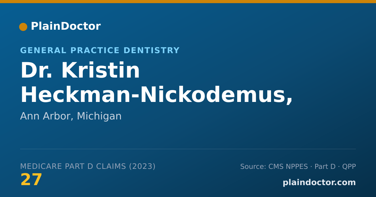 Shareable card for Kristin Heckman-Nickodemus, D.D.S. - General Practice Dentistry, Ann Arbor, MI
