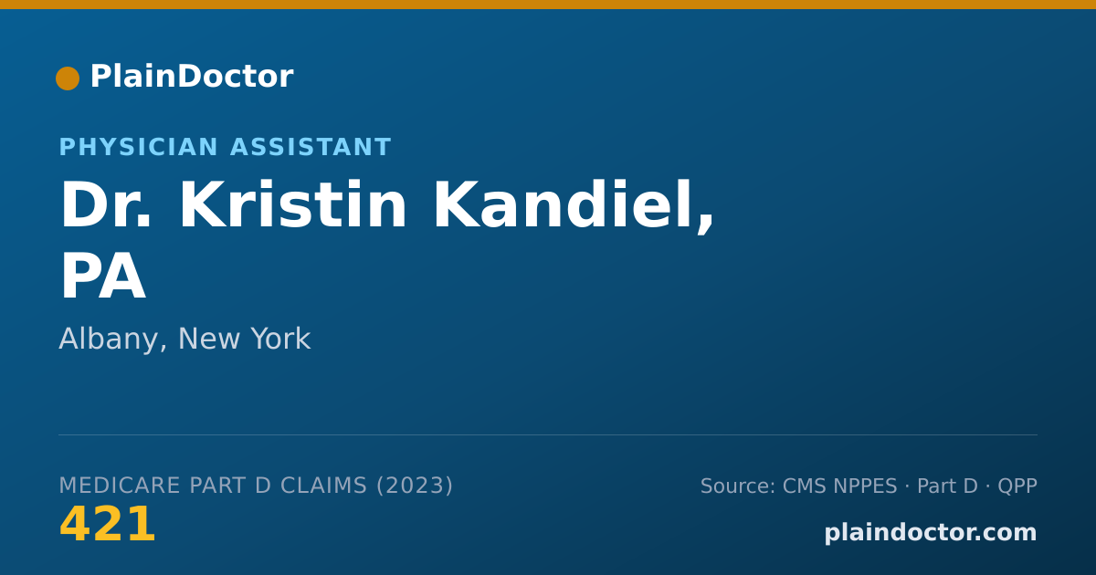 Shareable card for Kristin Kandiel, PA - Physician Assistant, Albany, NY