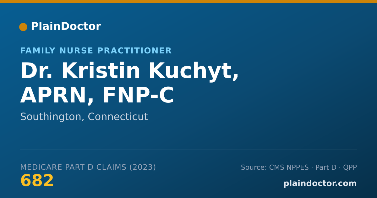 Shareable card for Kristin Kuchyt, APRN, FNP-C - Family Nurse Practitioner, Southington, CT