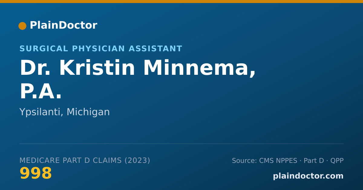 Shareable card for Kristin Minnema, P.A. - Surgical Physician Assistant, Ypsilanti, MI