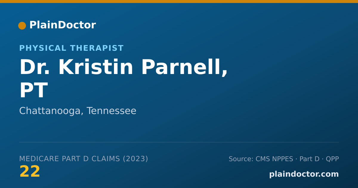 Shareable card for Kristin Parnell, PT - Physical Therapist, Chattanooga, TN