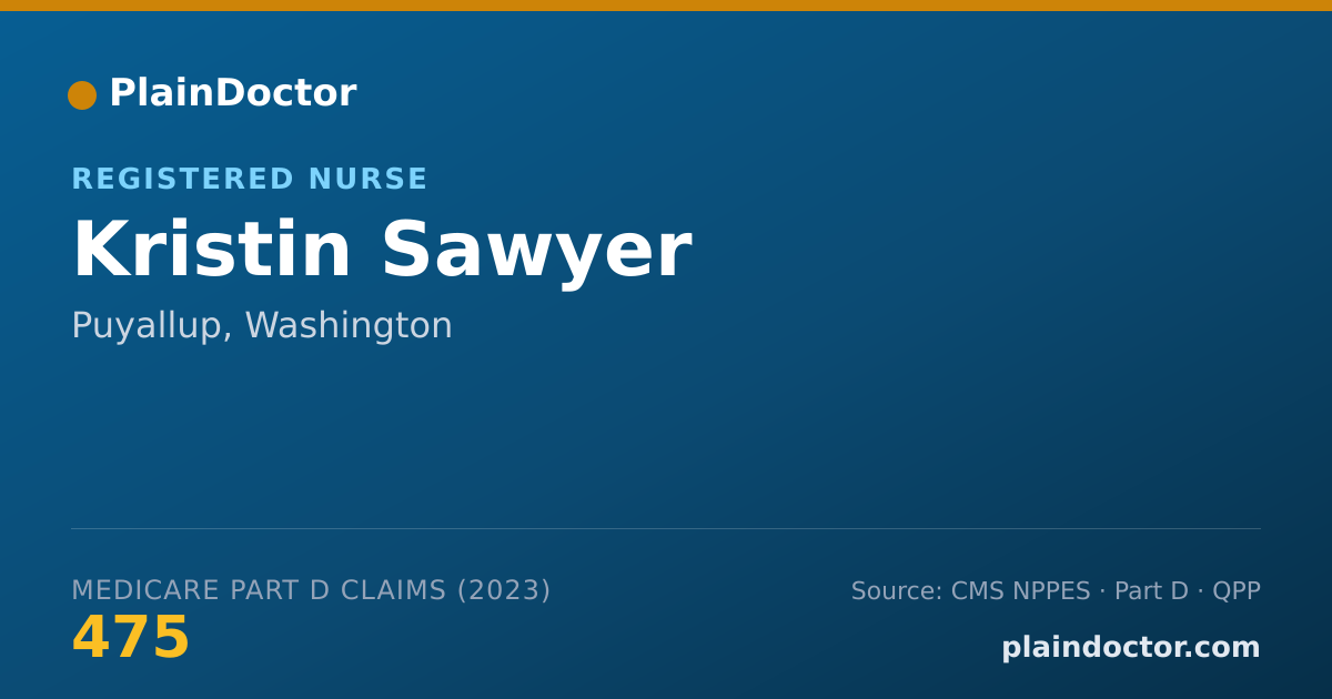 Shareable card for Kristin Sawyer - Registered Nurse, Puyallup, WA