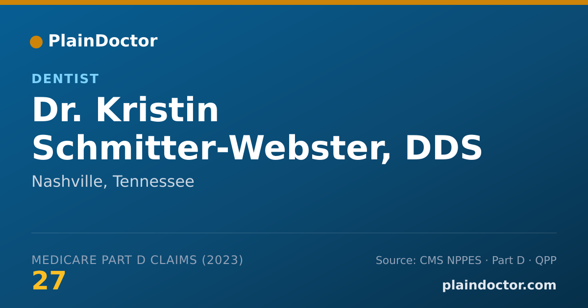 Shareable card for Kristin Schmitter-Webster, DDS - Dentist, Nashville, TN