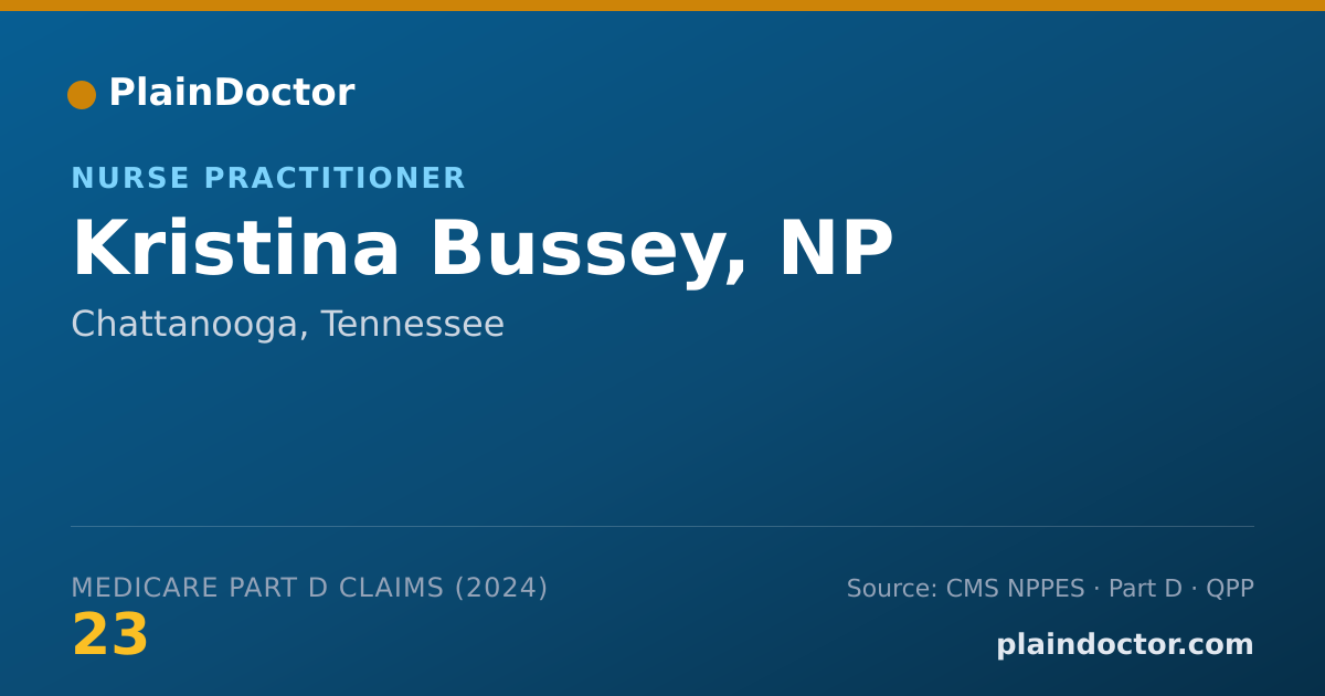 Shareable card for Kristina Bussey, NP - Nurse Practitioner, Chattanooga, TN