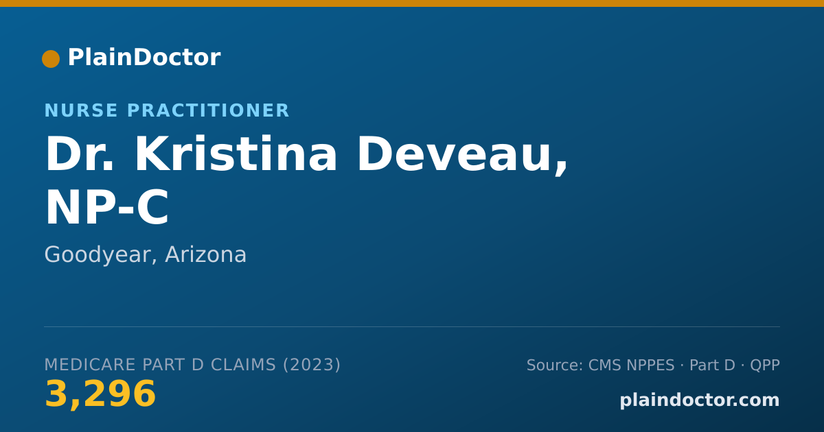 Shareable card for Kristina Deveau, NP-C - Nurse Practitioner, Goodyear, AZ