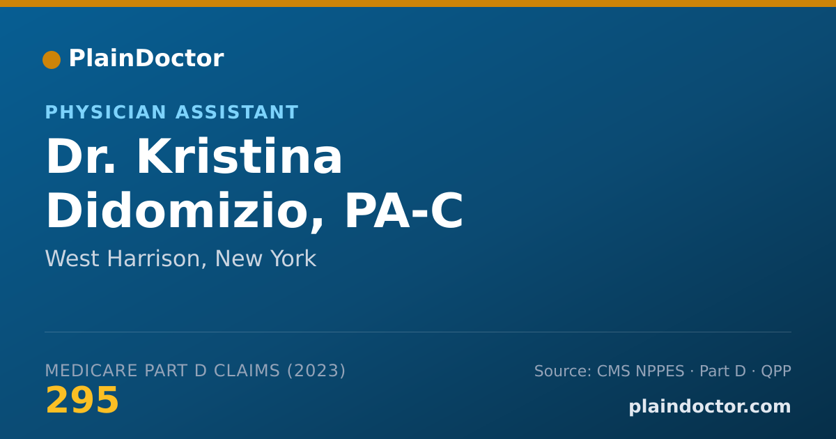 Shareable card for Kristina Didomizio, PA-C - Physician Assistant, West Harrison, NY