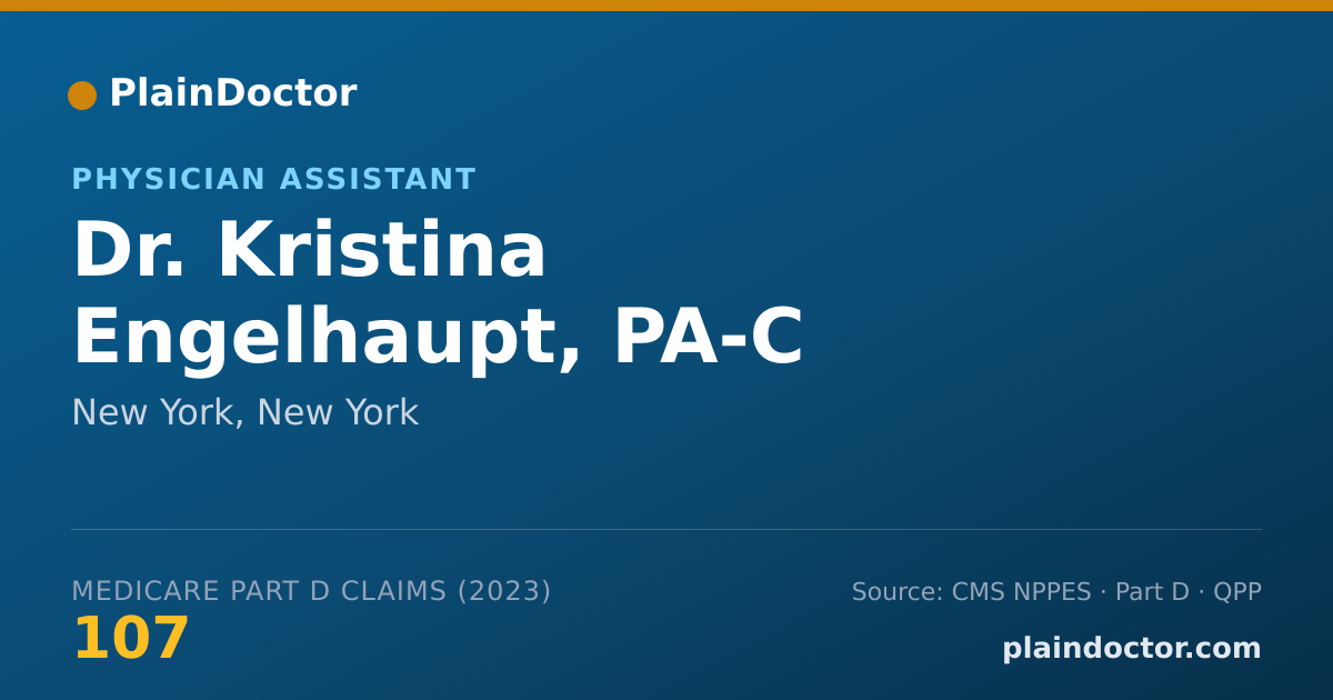 Shareable card for Kristina Engelhaupt, PA-C - Physician Assistant, New York, NY