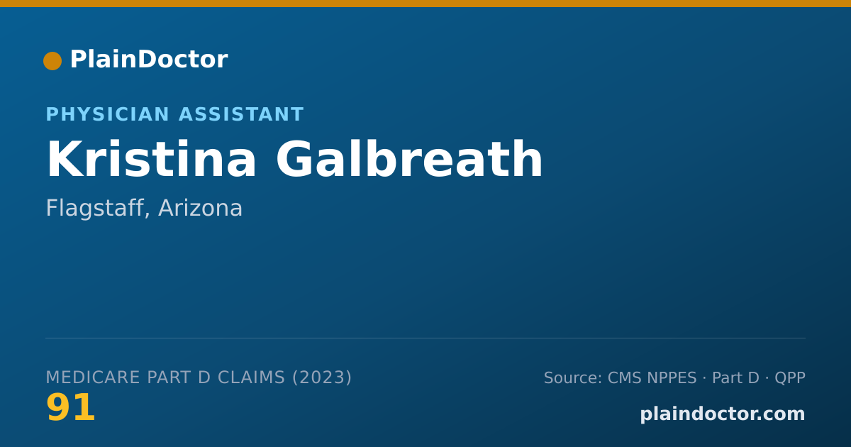 Shareable card for Kristina Galbreath - Physician Assistant, Flagstaff, AZ