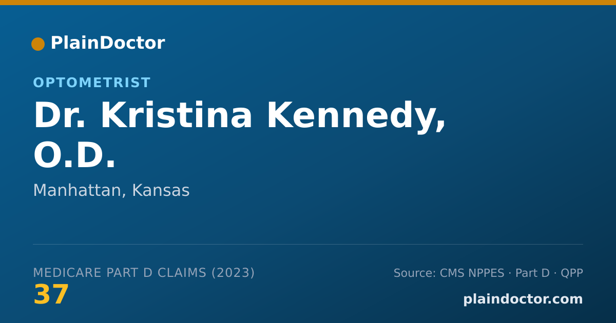 Shareable card for Kristina Kennedy, O.D. - Optometrist, Manhattan, KS