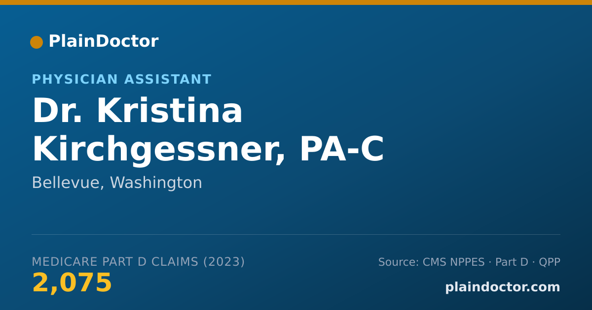 Shareable card for Kristina Kirchgessner, PA-C - Physician Assistant, Bellevue, WA
