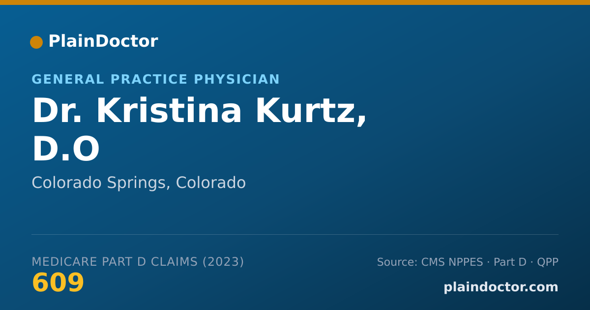 Shareable card for Kristina Kurtz, D.O - General Practice Physician, Colorado Springs, CO