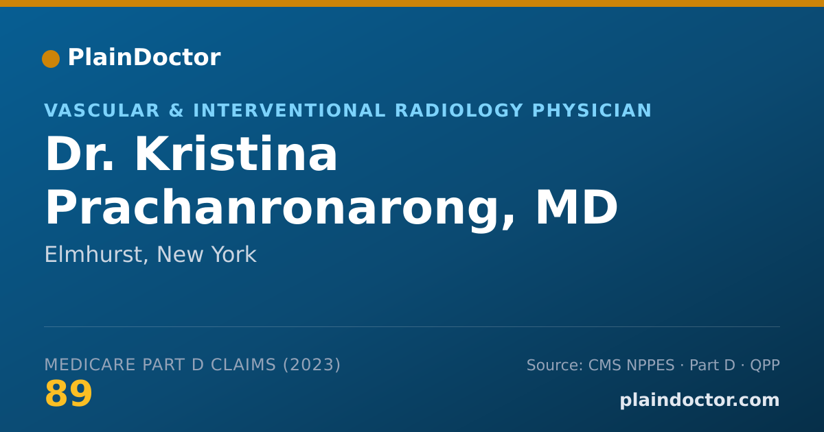 Shareable card for Kristina Prachanronarong, MD PHD - Vascular & Interventional Radiology Physician, Elmhurst, NY