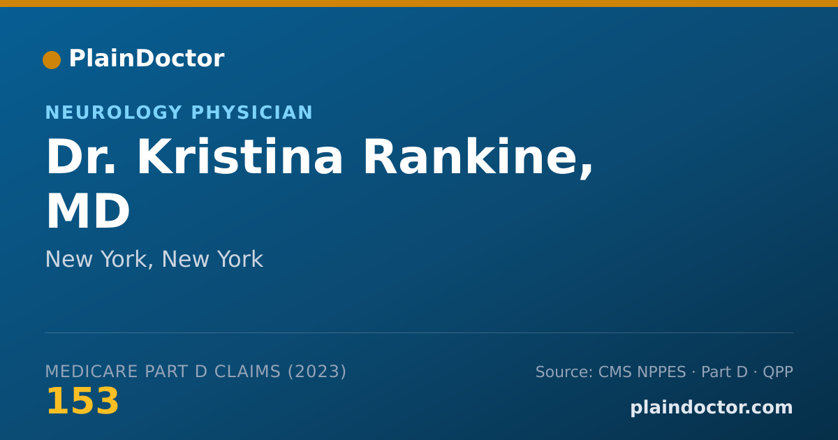 Shareable card for Kristina Rankine, MD - Neurology Physician, New York, NY