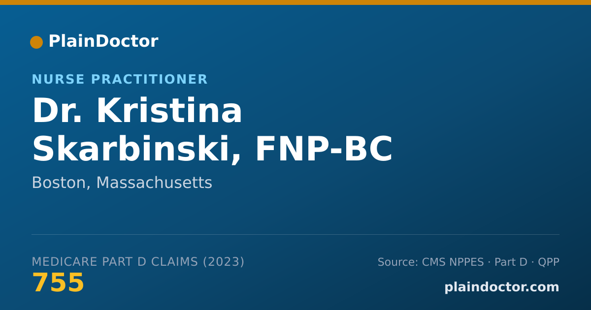 Shareable card for Kristina Skarbinski, FNP-BC - Nurse Practitioner, Boston, MA