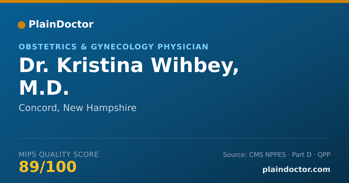 Shareable card for Kristina Wihbey, M.D. - Obstetrics & Gynecology Physician, Concord, NH