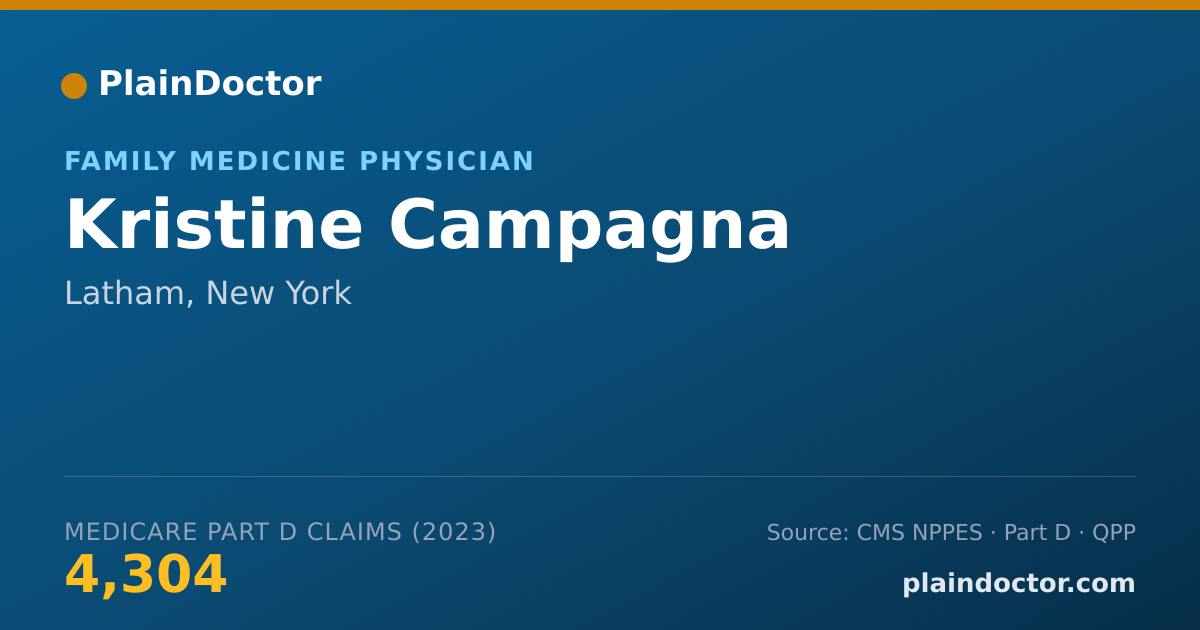 Shareable card for Kristine Campagna - Family Medicine Physician, Latham, NY