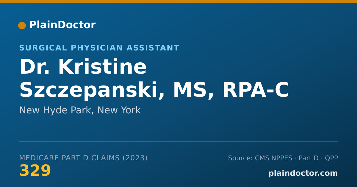 Shareable card for Kristine Szczepanski, MS, RPA-C - Surgical Physician Assistant, New Hyde Park, NY