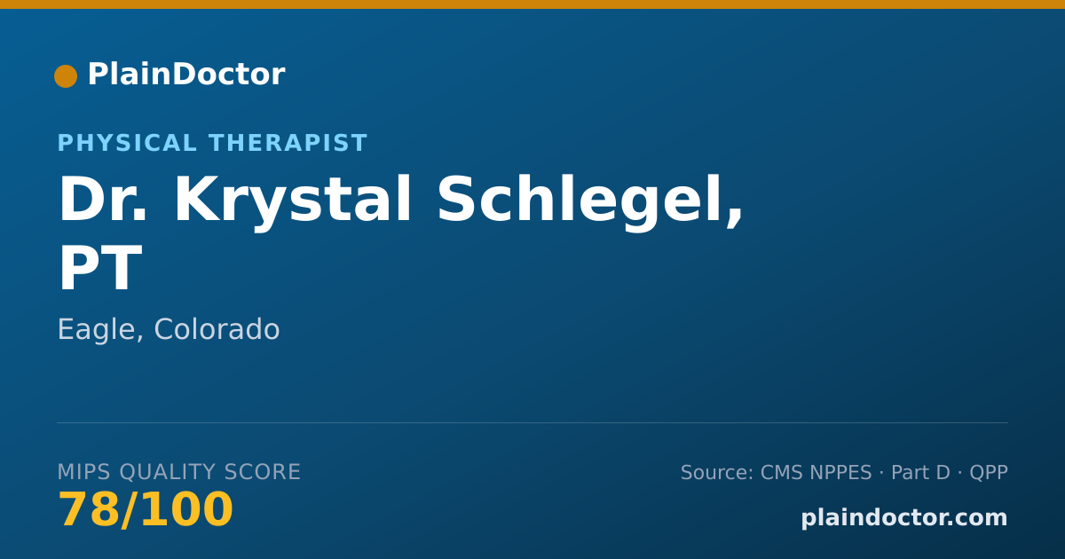 Shareable card for Krystal Schlegel, PT - Physical Therapist, Eagle, CO