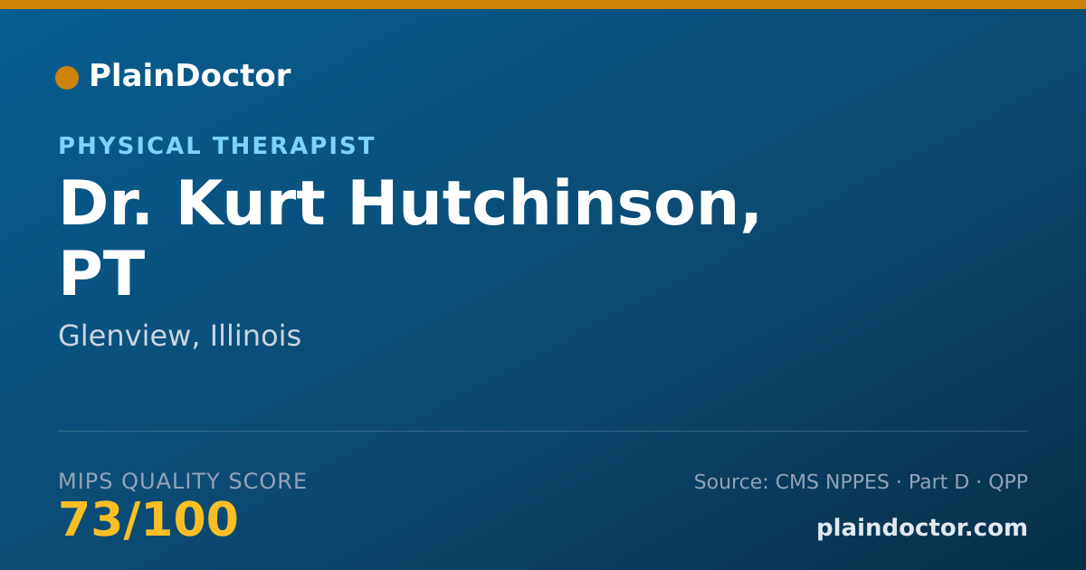 Shareable card for Kurt Hutchinson, PT - Physical Therapist, Glenview, IL