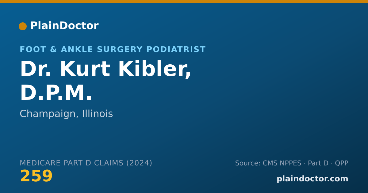 Shareable card for Kurt Kibler, D.P.M. - Foot & Ankle Surgery Podiatrist, Champaign, IL