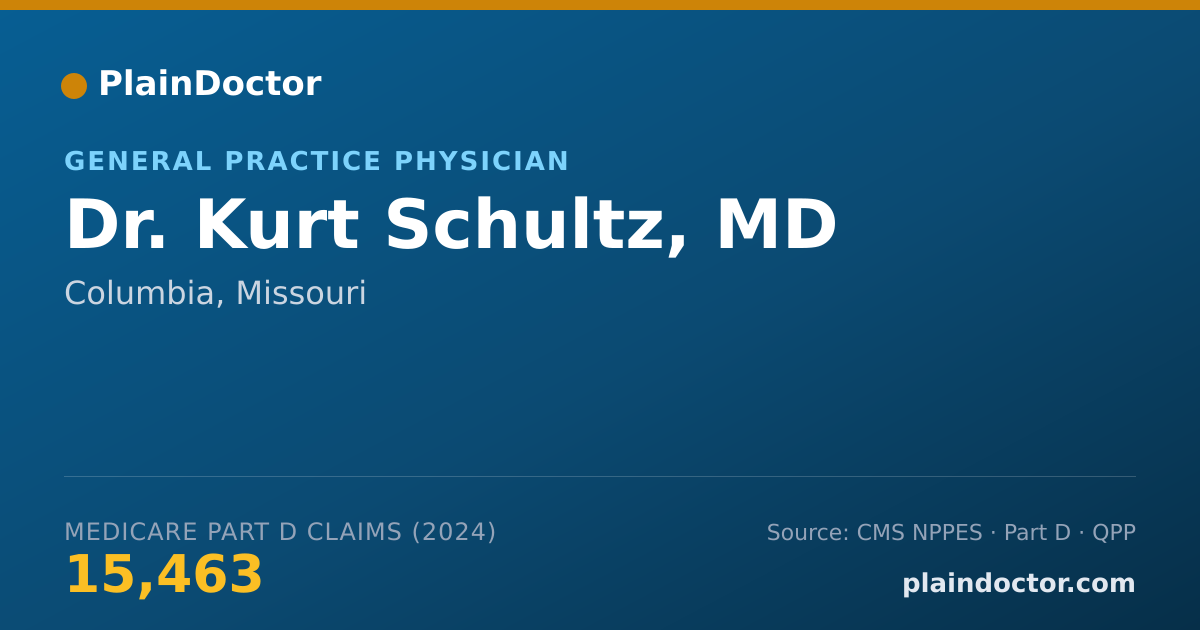 Shareable card for Kurt Schultz, MD - Emergency Medicine Physician, Columbia, MO