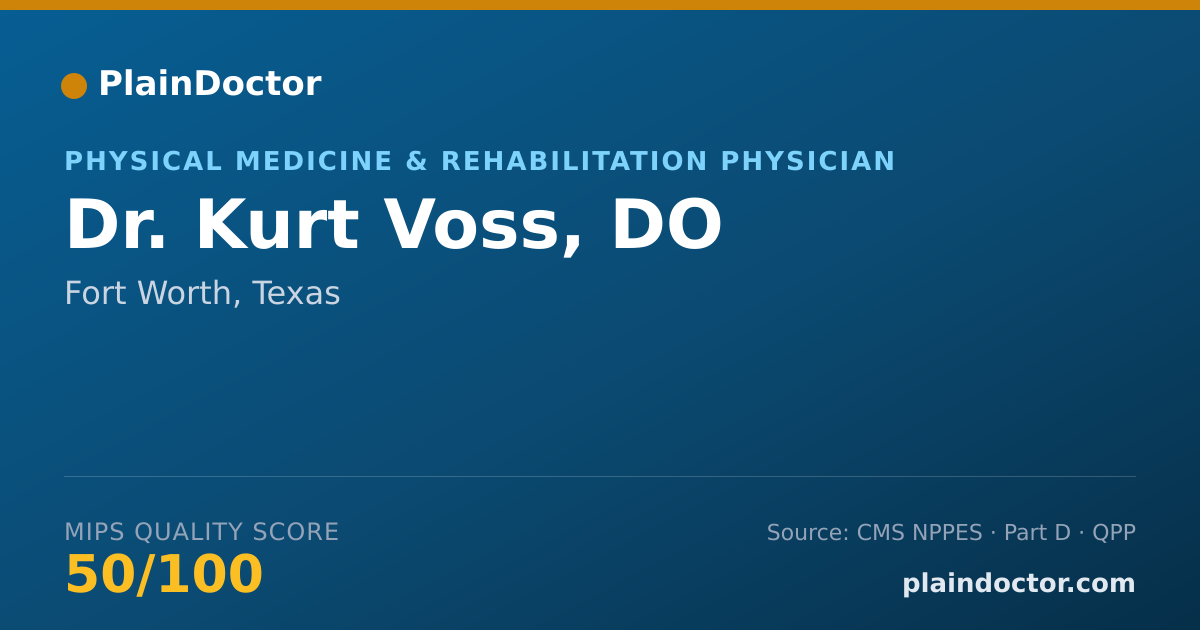 Shareable card for Kurt Voss, DO - Physical Medicine & Rehabilitation Physician, Fort Worth, TX