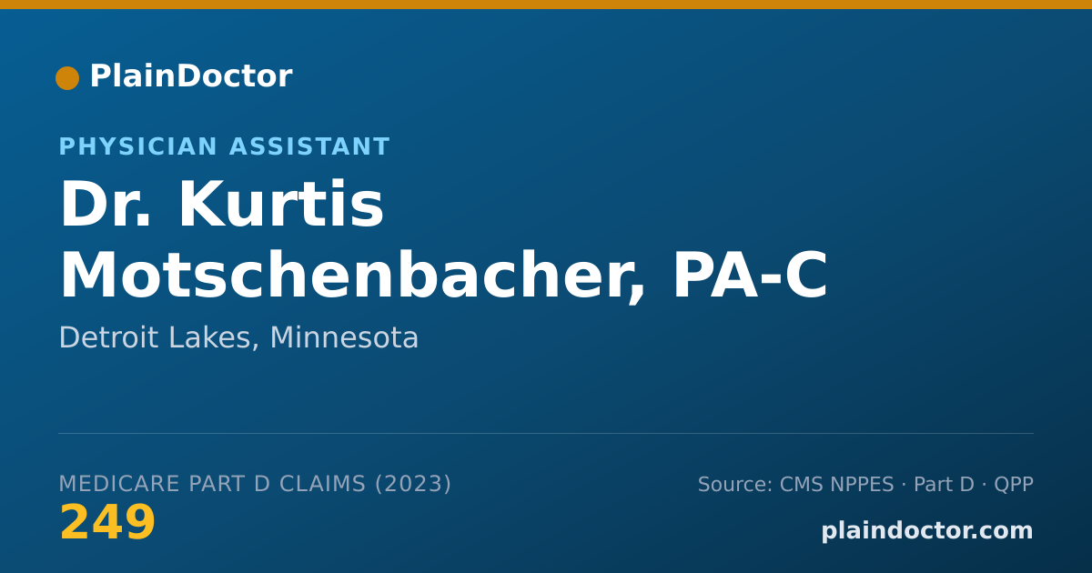 Shareable card for Kurtis Motschenbacher, PA-C - Physician Assistant, Detroit Lakes, MN