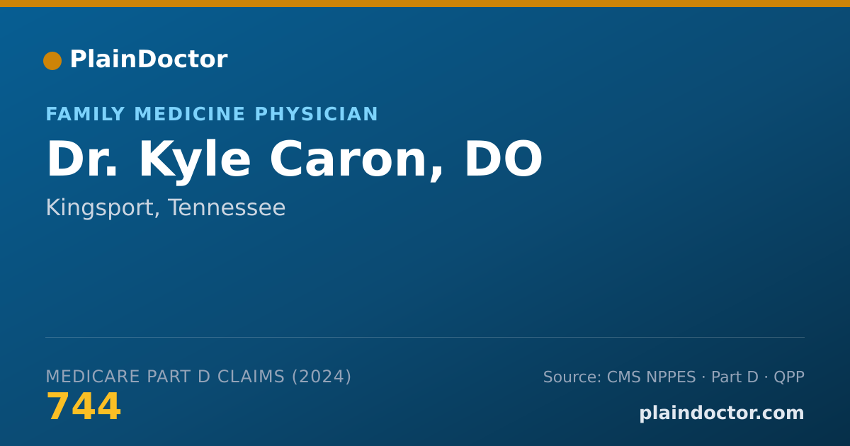 Shareable card for Kyle Caron, DO - Family Medicine Physician, Kingsport, TN