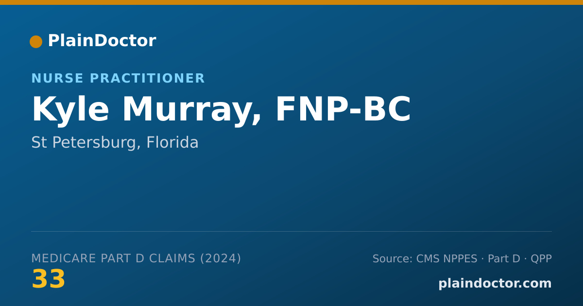 Shareable card for Kyle Murray, FNP-BC - Nurse Practitioner, St Petersburg, FL