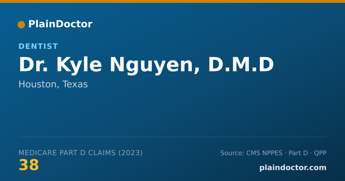 Shareable card for Kyle Nguyen, D.M.D - Dentist, Houston, TX