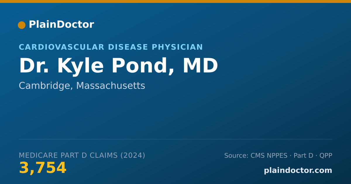 Shareable card for Kyle Pond, MD - Internal Medicine Physician, Cambridge, MA