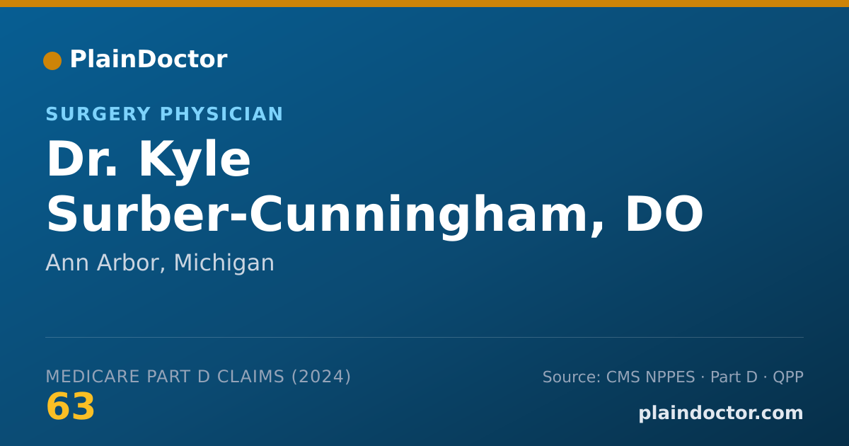 Shareable card for Kyle Surber-Cunningham, DO - Surgery Physician, Ann Arbor, MI