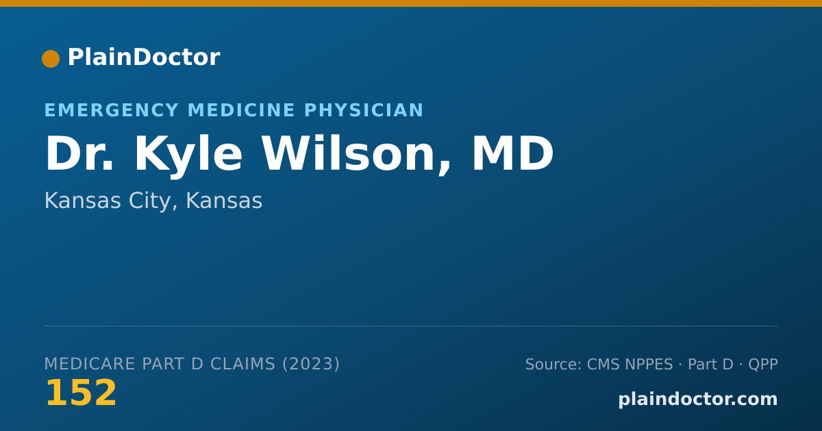 Shareable card for Kyle Wilson, MD - Emergency Medicine Physician, Kansas City, KS