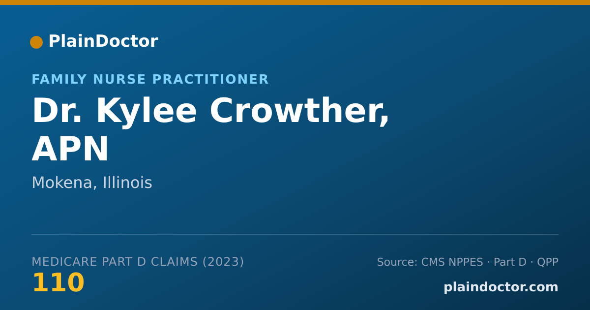 Shareable card for Kylee Crowther, APN - Family Nurse Practitioner, Mokena, IL