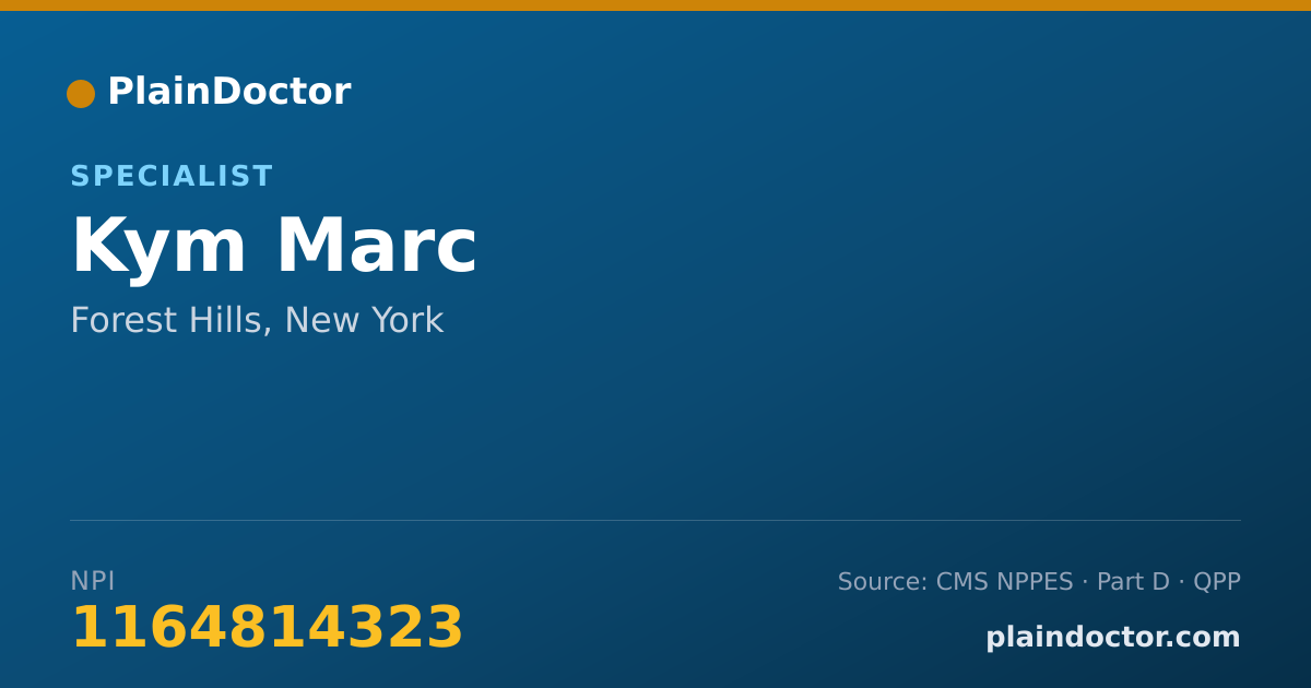 Shareable card for Kym Marc - Specialist, Forest Hills, NY