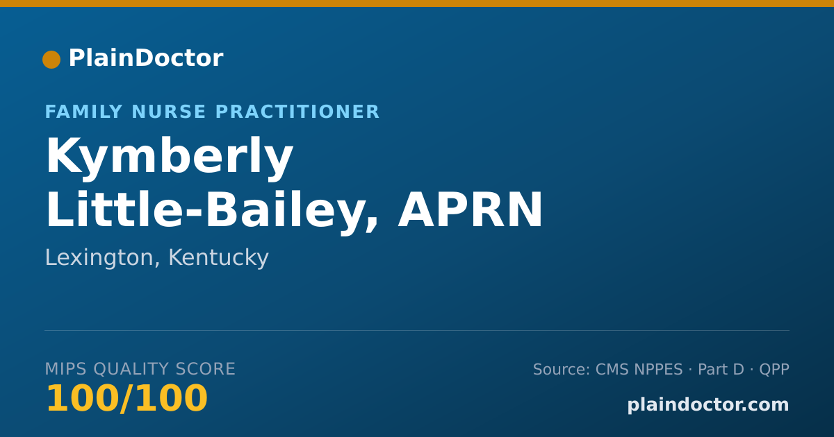Shareable card for Kymberly Little-Bailey, APRN - Family Nurse Practitioner, Lexington, KY