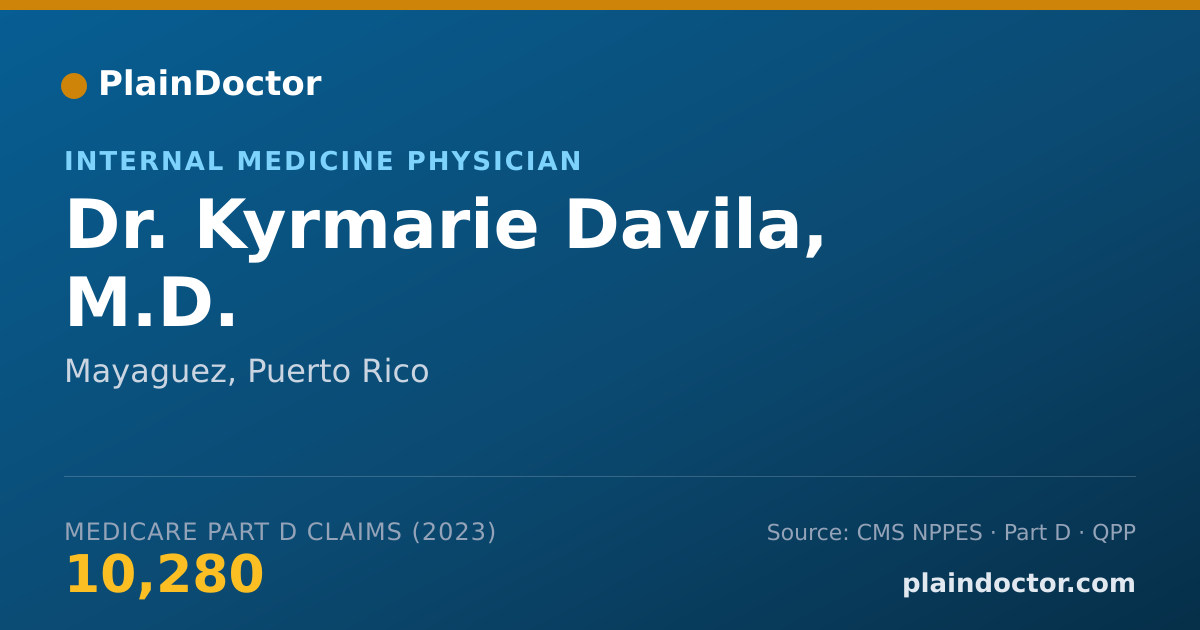 Shareable card for Kyrmarie Davila, M.D. - Internal Medicine Physician, Mayaguez, PR