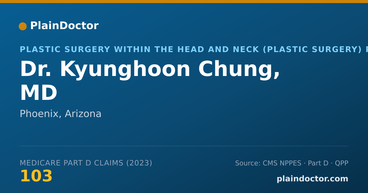 Shareable card for Kyunghoon Chung, MD - Plastic Surgery Within the Head and Neck (Plastic Surgery) Physician, Phoenix, AZ